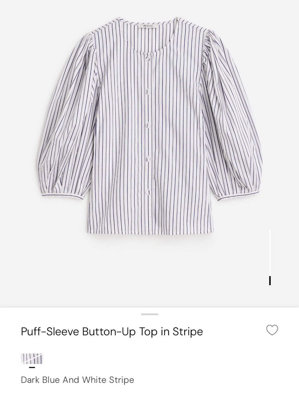 Madewell Puff-Sleeve Blouse